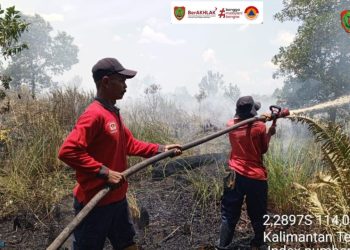 Ahmad Toyib: Wilayah Kalteng Menunjukkan Tingkat Potensi Kemudahan Terjadinya Karhutla Berwarna Merah