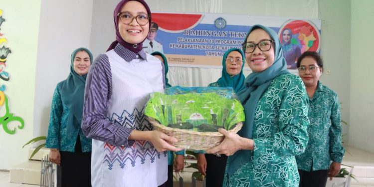 Ketua TP PKK Prov. Kalteng Buka Bimtek Pelaksanaan 10 Program Pokok PKK