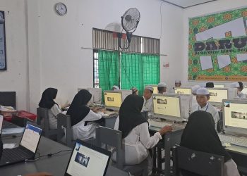 Ratusan Santri PKPPS Wustha Ikuti ANBK