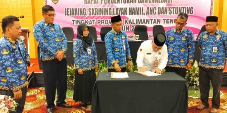 Dinkes Kalteng Gelar Rapat Pembentukan dan Evaluasi Jejaring, Skrining Layak Hamil, ANC dan Stunting