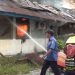 Rumah Dinas Pegawai Telkom di Palangka Raya Hangus Terbakar