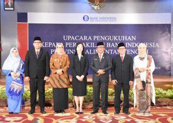 Plt. Sekda Hadiri Pengukuhan Kepala Perwakilan Bank Indonesia Provinsi Kalteng