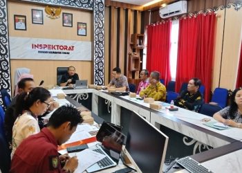Inspektur Daerah Prov. Kalteng Pimpin Rapat Persiapan Sidang Majelis Tuntutan Ganti Rugi Kerugian Daerah