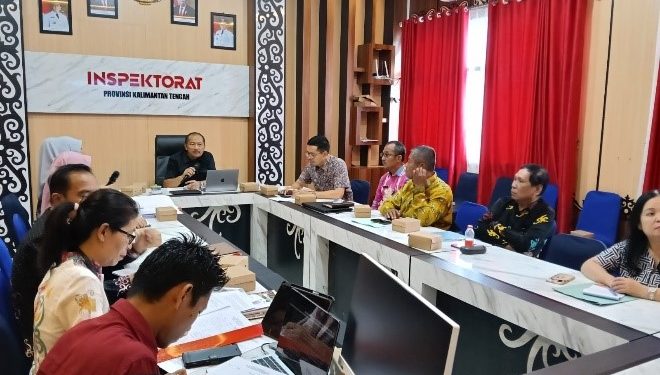 Inspektur Daerah Prov. Kalteng Pimpin Rapat Persiapan Sidang Majelis Tuntutan Ganti Rugi Kerugian Daerah