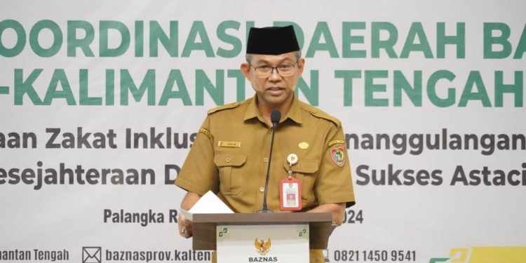 Plh. Sahli Gubernur Buka Rakorda BAZNAS Provinsi Kalteng Tahun 2024