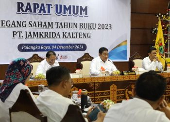 Wagub Kalteng Sampaikan Arahan Gubernur Pada RUPS Tahunan PT Jamkrida