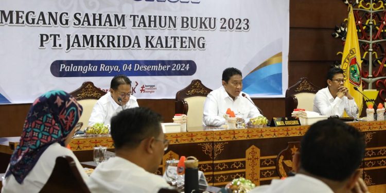 Wagub Kalteng Sampaikan Arahan Gubernur Pada RUPS Tahunan PT Jamkrida