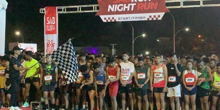 Gubernur Sugianto Sabran Harapkan Sabrun Night Run Berikan Efek Positif