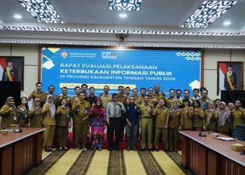 Kadis Kominfosantik Kalteng Buka Rapat Evaluasi Pelaksanaan Keterbukaan Informasi Publik