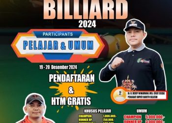 Luar Biasa, Peserta Pj Bupati Barsel Cup Billiard 2024 dari Kaltim Hingga Jakarta
