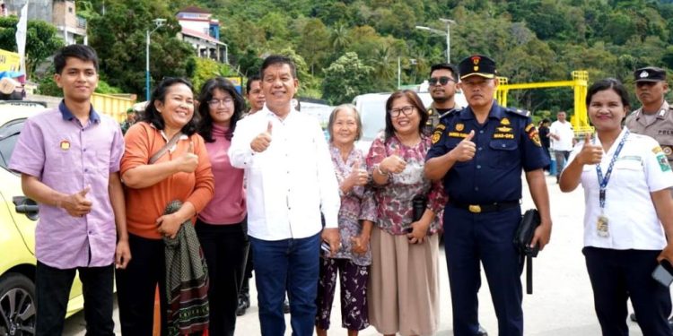 Bupati Simalungun Tinjau Pos Pam Pelabuhan Tigaras