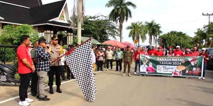 Ratusan Jemaat Kristiani di Kota Buntok Rasakan Kemeriahan Parade Natal 2024
