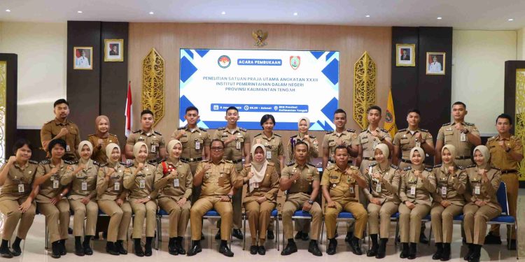 Kepala BKD Kalteng Buka Penelitian Bagi Satuan Praja Utama Angkatan XXXII IPDN