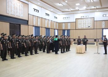 Plh. Sahli Bidang Pemkumpol Suharno Hadiri Pelantikan Satgas P3H Kejati Kalteng Tahun 2025