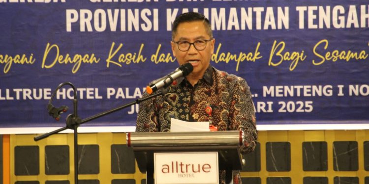Mewakili Gubernur, Leonard S Ampung Buka Muswil PGLII Prov Kalteng