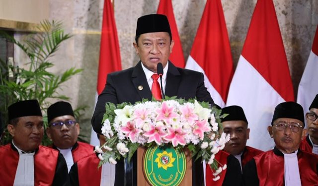 Wagub Edy Pratowo Hadiri Sidang Pleno Laporan Tahunan Pengadilan Tinggi Palangka Raya Tahun 2024
