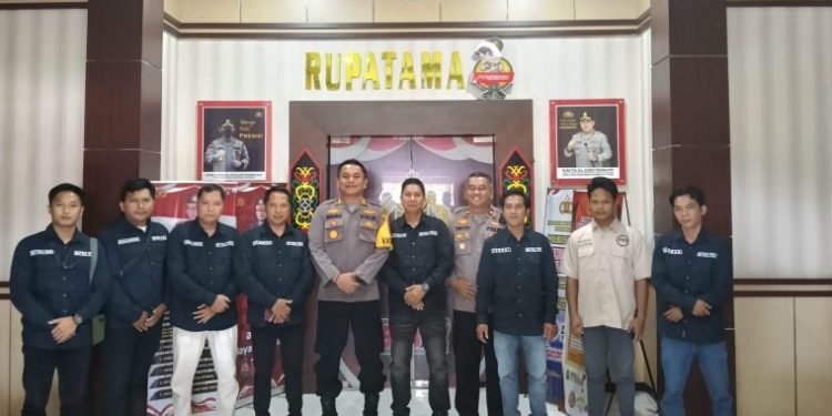 Tingkatkan Kemitraan, Kapolres Mura Sambut Pengurus IJTI Mura