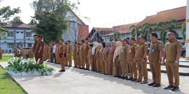 Bupati dan Wabup Barsel Apel Bersama dan Kunjungan ke Forkopimda