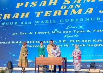 Sertijab Gubernur dan Wagub Sumut Digelar di Aula RIS Berjalan Tertib dan Sukses
