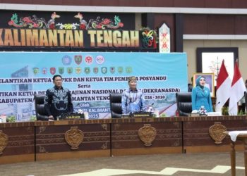 Gubernur Agustiar Sabran Hadiri Pelantikan Ketua TP-PKK Kabupaten/Kota se-Kalteng