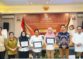 KPU Kalteng Rakor Evaluasi Pembentukan dan Pelaksanaan Kerja Badan Adhoc Pilkada 2024