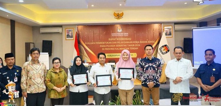 KPU Kalteng Rakor Evaluasi Pembentukan dan Pelaksanaan Kerja Badan Adhoc Pilkada 2024
