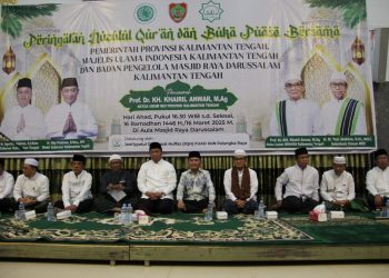 Gubernur dan Wagub Kalteng Hadiri Peringatan Nuzulul Qur’an di Masjid Raya Darussalam