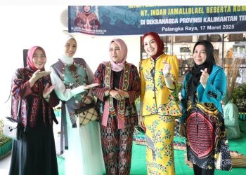 Ketua Dekranasda Kalteng Dampingi Kunjungan Kerja Ketua Persit Kartika Chandra Kirana Daerah XII/Tanjungpura