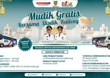 ‎Pemprov Kalteng Gelar Program Mudik Gratis Lebaran 2025 untuk Mahasiswa