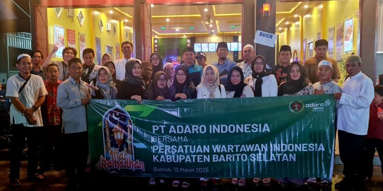 PWI Barsel Buka Puasa Bersama PT. Adaro Indonesia