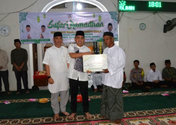 Pererat Silaturahmi, Wabup Batola Safari Ramadhan ke Masjid Nurul Mislimin Desa Rangga Surya