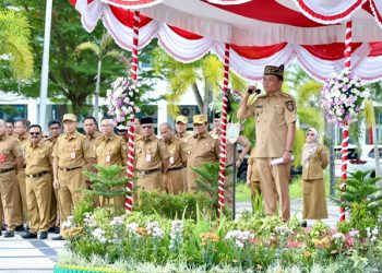 Gubernur Agustiar Sabran Pimpin Apel Besar di Lingkup Pemprov Kalteng
