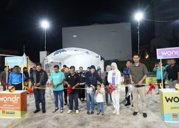 Ketua TP-PKK Kalteng Apresiasi Open Tournament Bola Voli Wondr by BNI Palangka Raya CUP 2025