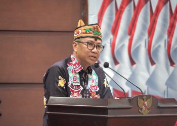Plt Sekda Leonard S Ampung Pimpin Audiensi Penyampaian Atensi Hasil Pengawasan BPKP
