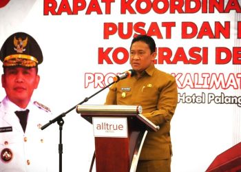 Wagub Edy Pratowo Buka Rakorda Pusat dan Daerah Koperasi Desa/Kelurahan Merah Putih Kalteng