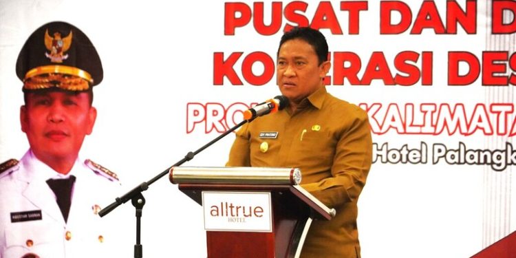 Wagub Edy Pratowo Buka Rakorda Pusat dan Daerah Koperasi Desa/Kelurahan Merah Putih Kalteng