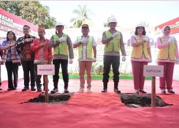 Gubernur Agustiar Sabran Lakukan Groundbreaking Dapur MBG Polda Kalteng