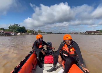 Tim SAR Gabungan Lakukan Pencarian Pemancing yang Tenggelam di Sungai Kahayan