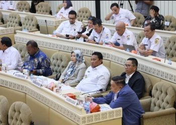 Wagub Edy Pratowo Hadiri Raker dan RDP dengan Komisi II DPR RI