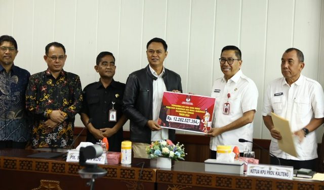 Pemprov Kalteng Terima Pengembalian Sisa Dana Hibah Pilkada 2024 dari KPU
