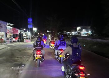 Tim PPRC Ditsamapta Polda Kalteng Bubarkan Tawuran Warga di Palangka Raya