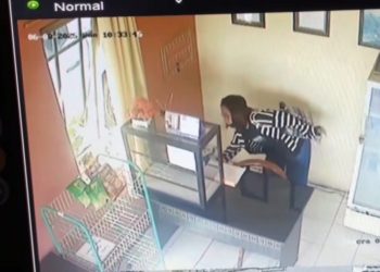 Viral, Tamu Wisma di Palangka Raya Terekam CCTV Mencuri Uang Ratusan Ribu Rupiah