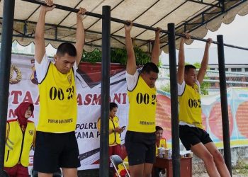 125 Peserta Seleksi Bintara Polri 2025 Ikuti Tes Kesamaptaan Jasmani di Polda Kalteng