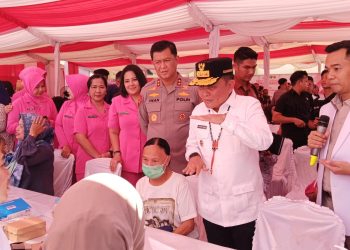 Ribuan Warga Antusias Ikuti Bakti Kesehatan Gratis Polda Kalteng