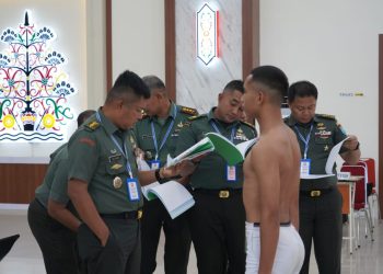 Sidang Parade Calon Bintara PK TNI AD Reguler Tahun 2025 Digelar di Korem 102/Pjg