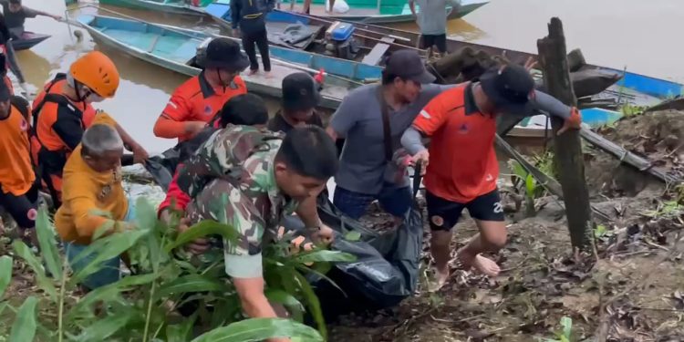 Pria Tenggelam di Sungai Lamandau Ditemukan Meninggal oleh Tim SAR Gabungan