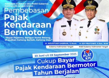 Gubernur Kalteng Bebaskan Denda Pajak Kendaraan Bermotor