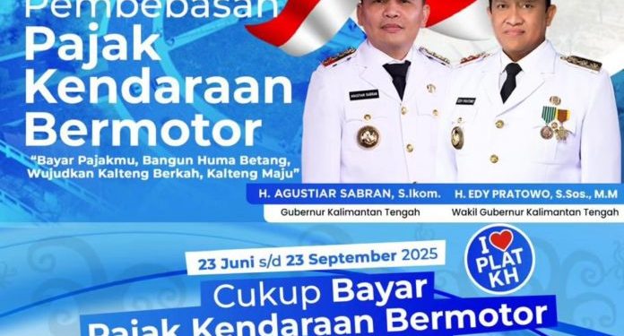 Gubernur Kalteng Bebaskan Denda Pajak Kendaraan Bermotor