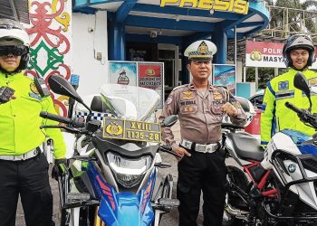 Subnit Patwal Satlantas Polresta Palangka Raya Siap Kawal Tamu VVIP 24 Jam