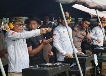 Polda Kalteng Gelar Lomba Menembak dan Menyipet Meriahkan Hari Bhayangkara ke-79